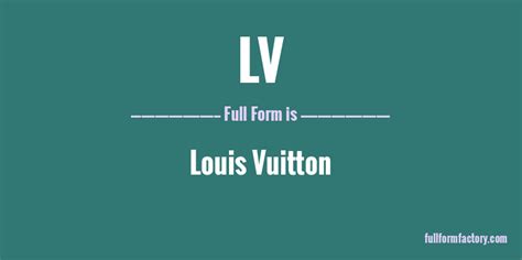 LV Abbreviation Meaning 